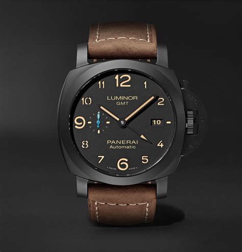 panerai luminor gmt strap|luminor panerai gmt ceramic price.